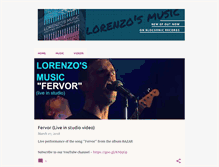 Tablet Screenshot of lorenzosmusic.com